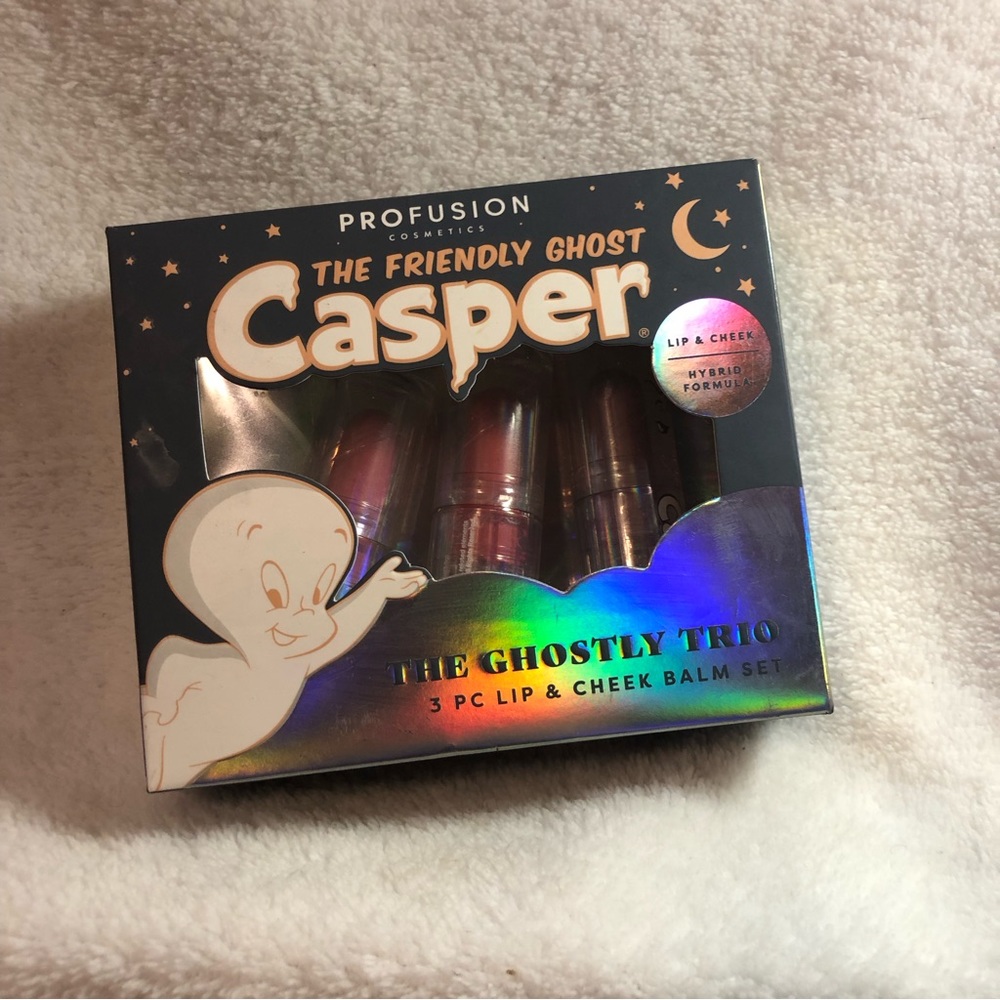 Profusion Cosmetics Casper the friendly ghost ghostly trio lip & cheek balm set